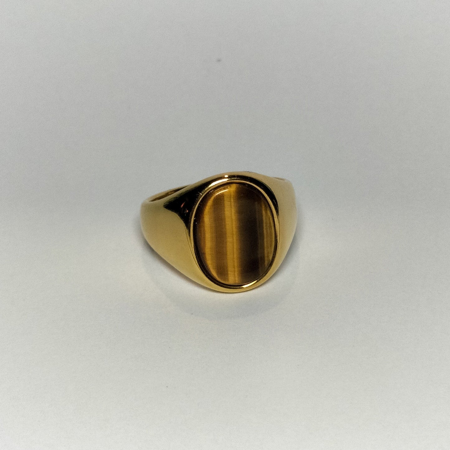 Tigers Eye Signet Ring