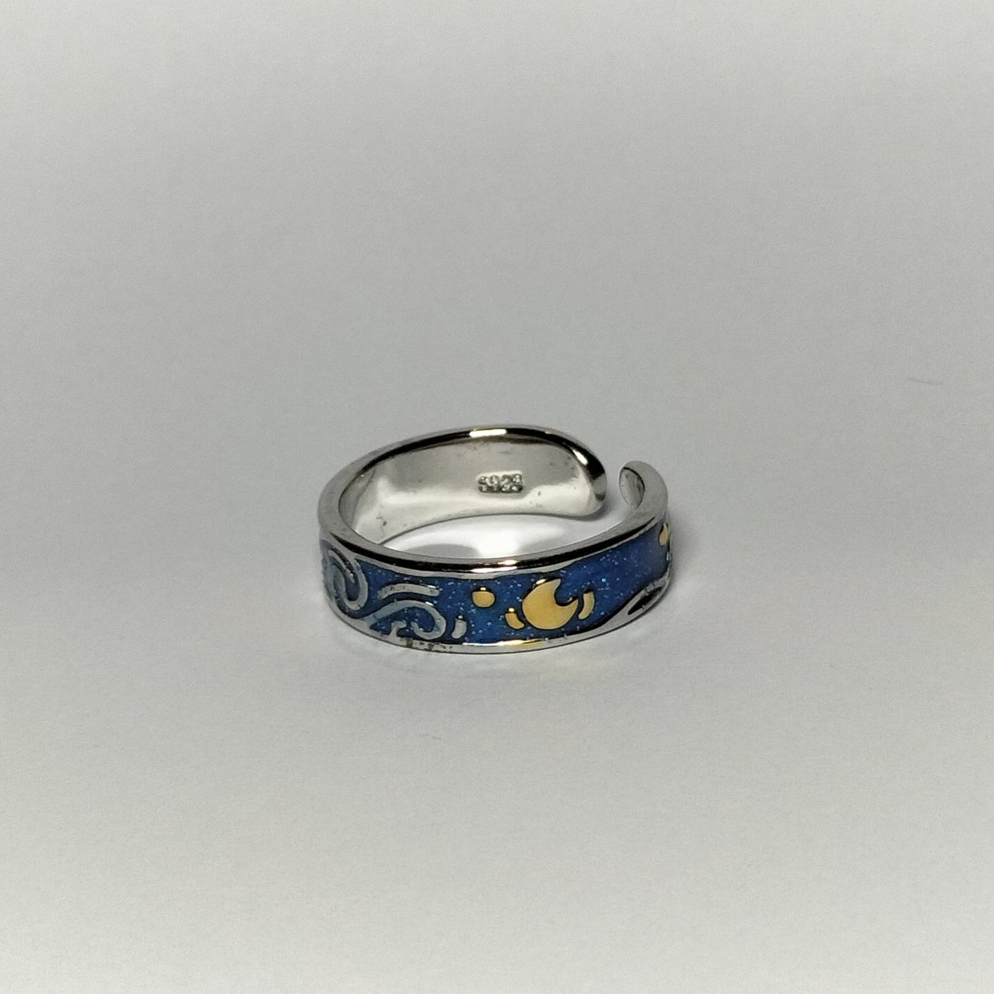 Starry Night – Van Gogh Inspired Stainless Steel Ring