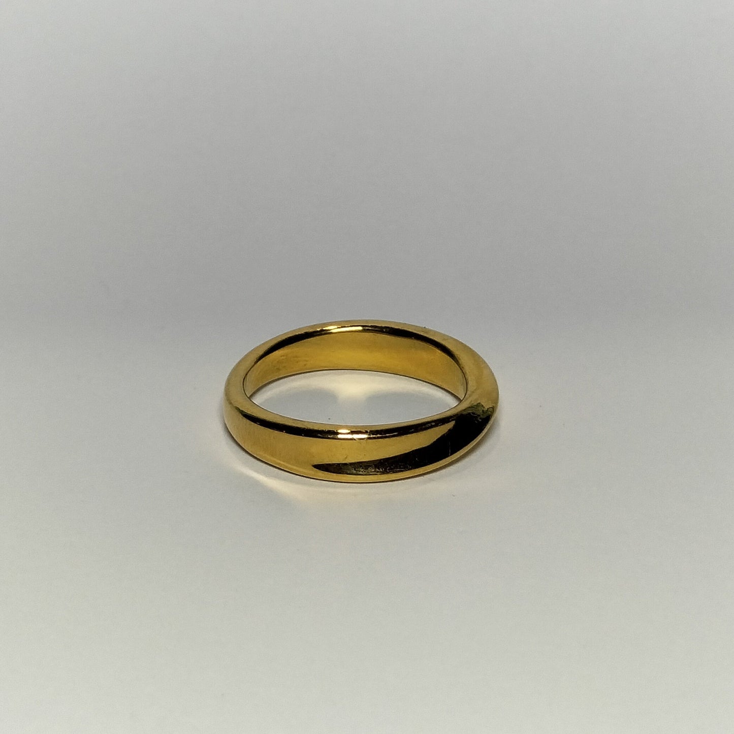 Golden Drift – Warped Gold-Plated Ring