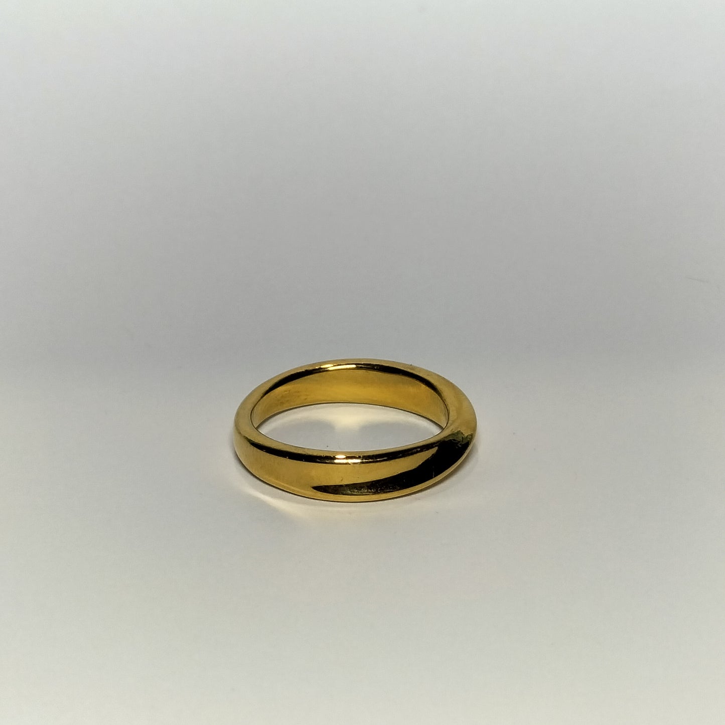 Golden Drift – Warped Gold-Plated Ring