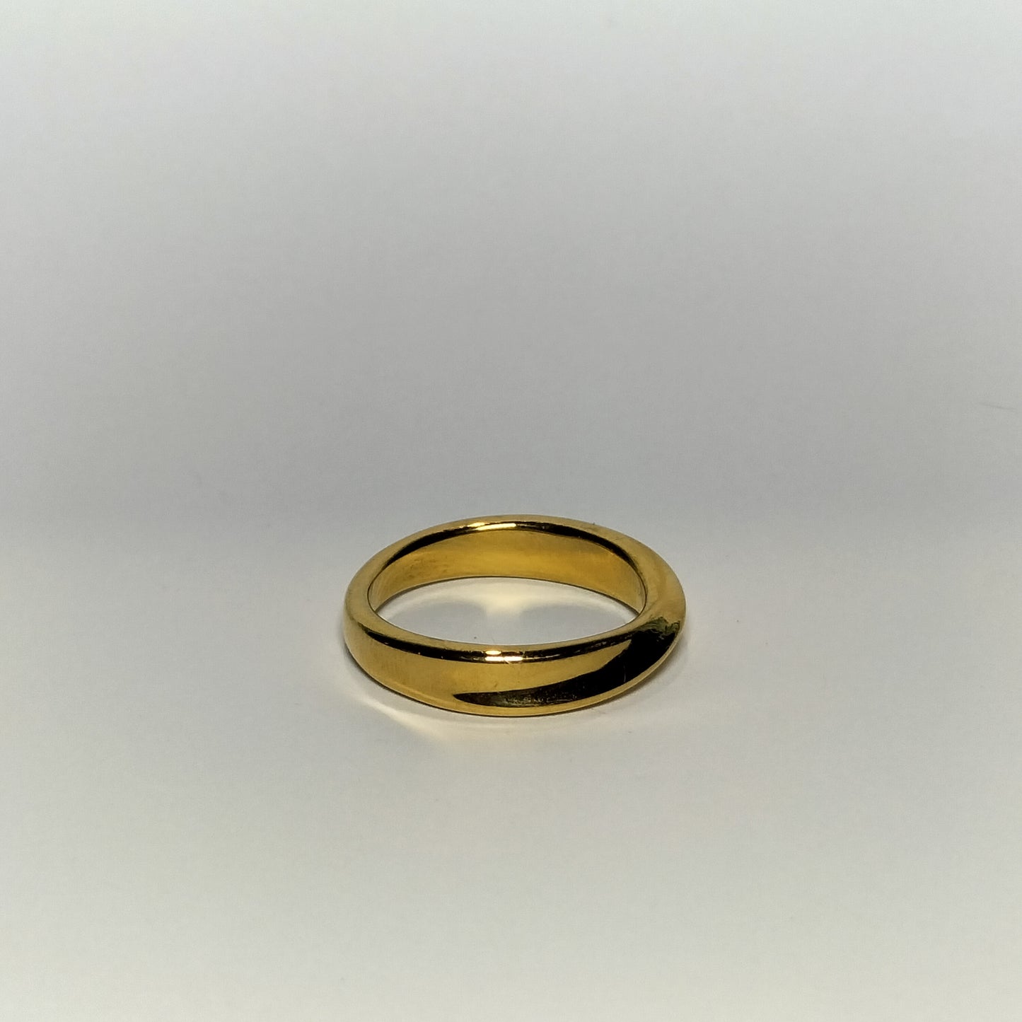 Golden Drift – Warped Gold-Plated Ring