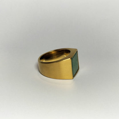 Lemoss Squared Signet Ring
