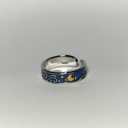 Starry Night – Van Gogh Inspired Stainless Steel Ring