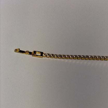 Elysian Glow – Crystal-Encrusted Gold-Plated Bracelet