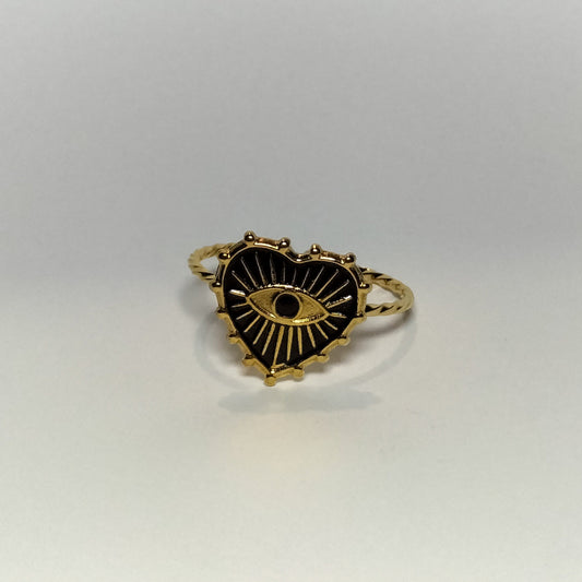 Omen Heart – Black Heart Ring