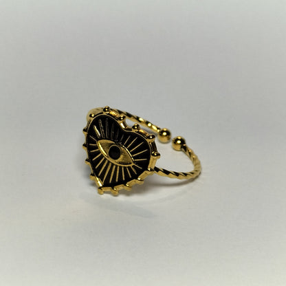 Omen Heart – Black Heart Ring